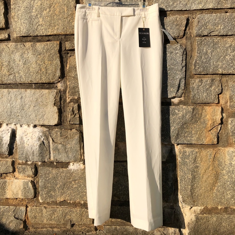 NEW Zac & Rachel professional white slacks/pants